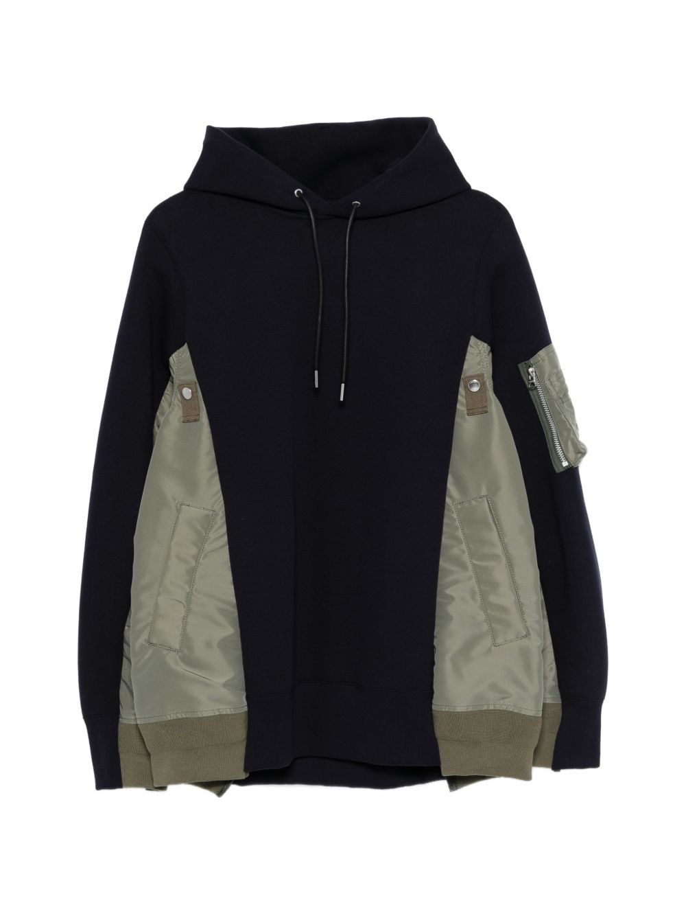 Sacai SCM-325 felpa uomo blu kaki