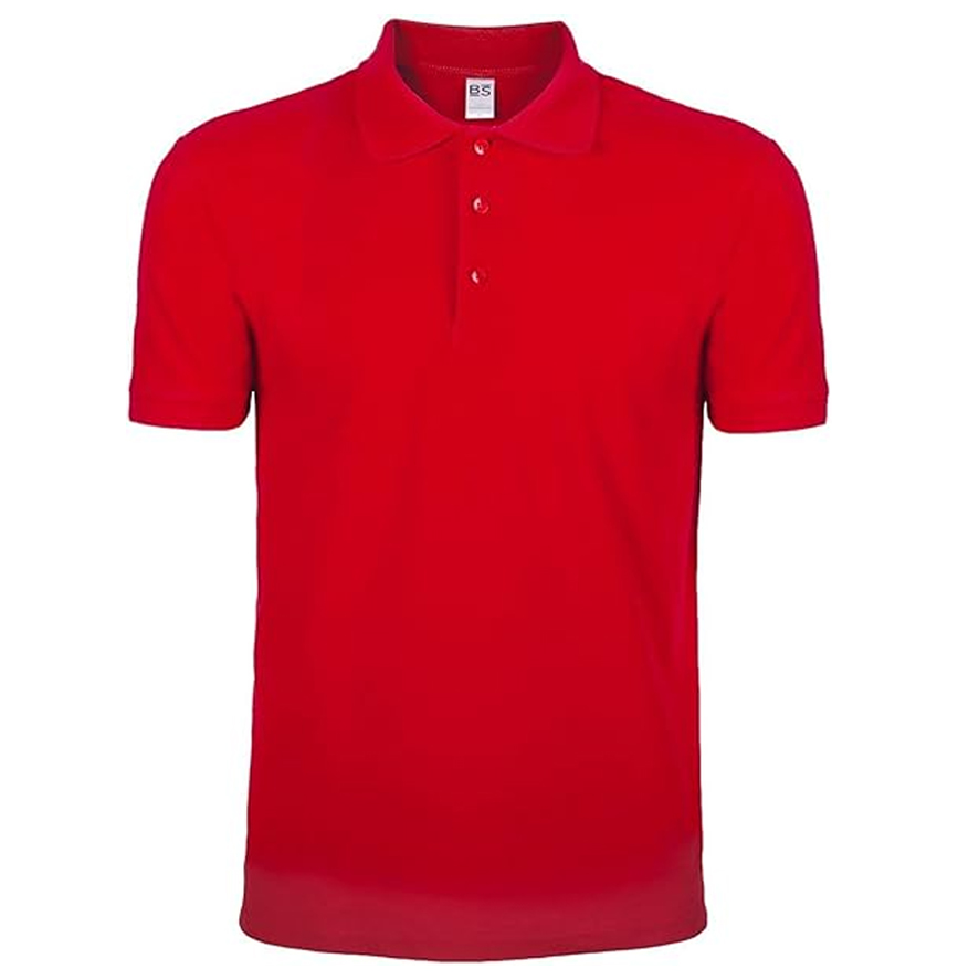 Mr. Gadgets Polo Uomo Manica Corta Rossa cotone