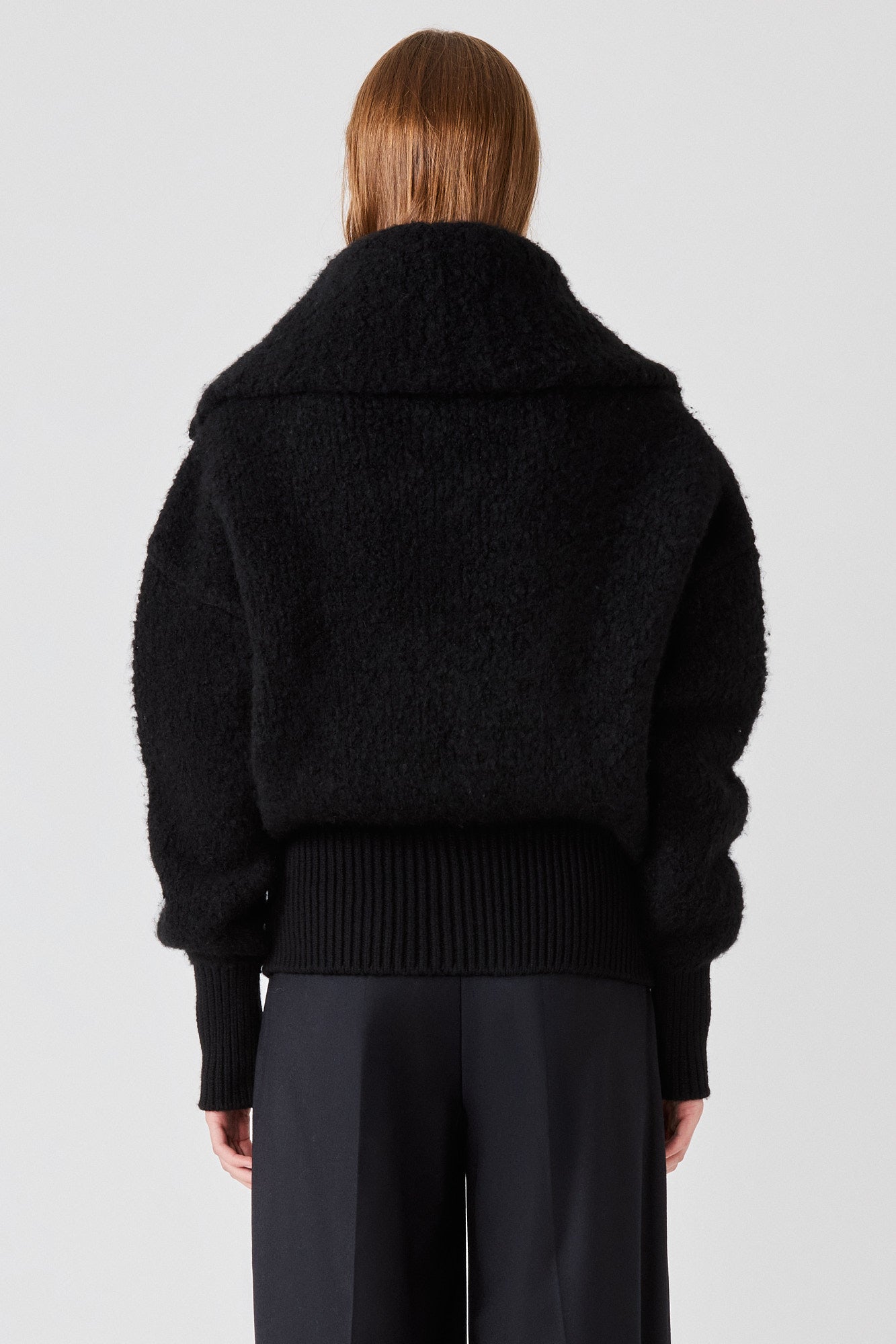 Sa Su Phi Teddy Bomber Zip Cashmere Nero Taglia 40