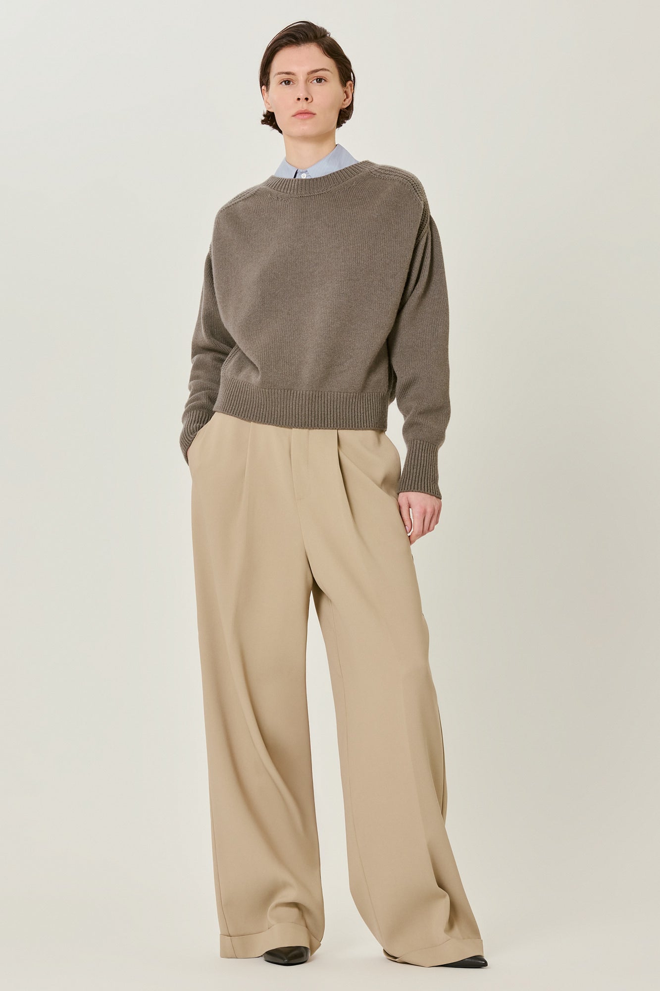 Sa Su Phi maglione girocollo cashmere avorio