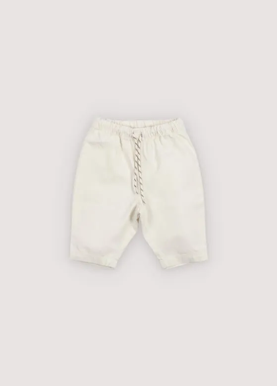The New Society Gorse pantalone ecru cotone 6 mesi