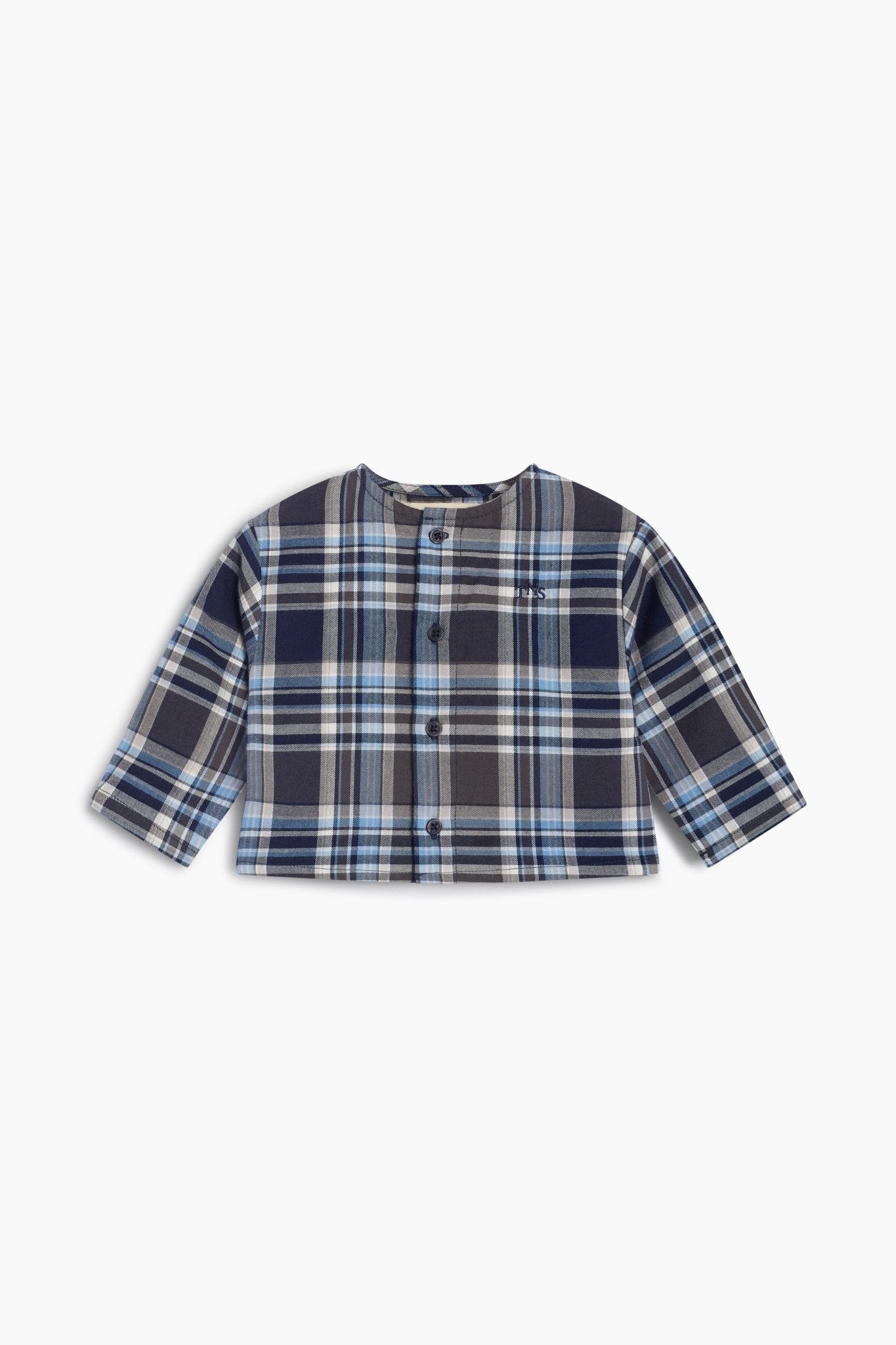 The New Society Dallas camicia neonato quadri cotone