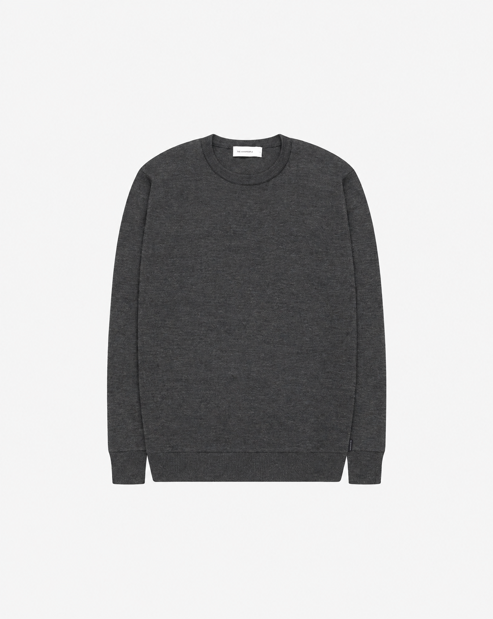 GOODPEOPLE Essential maglione merino lana grigio