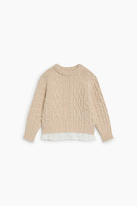 THE NEW SOCIETY Echo Jumper maglione lana ricamato