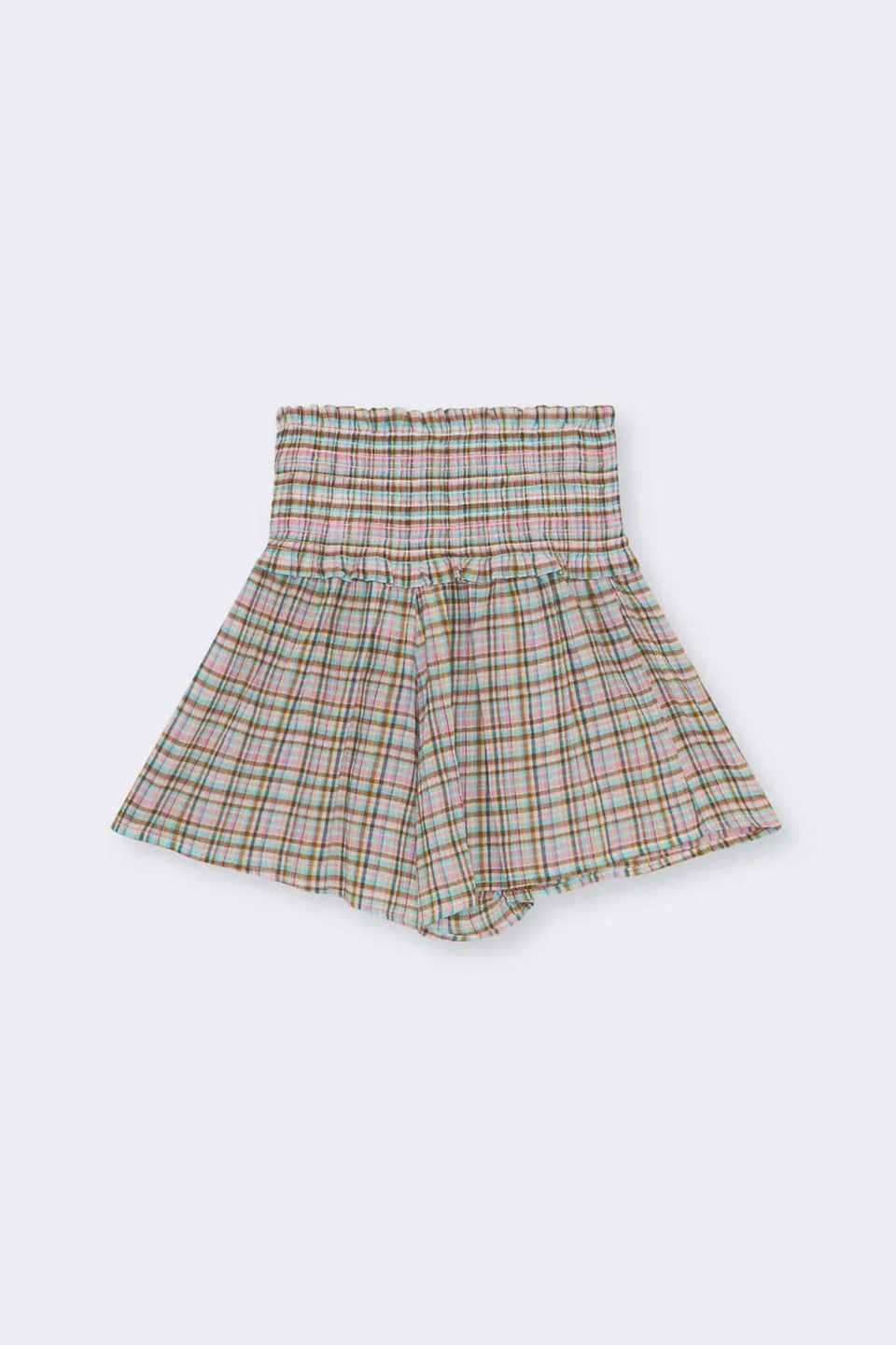 The New Society Zinnia Shorts donna a quadri Zinnia Check