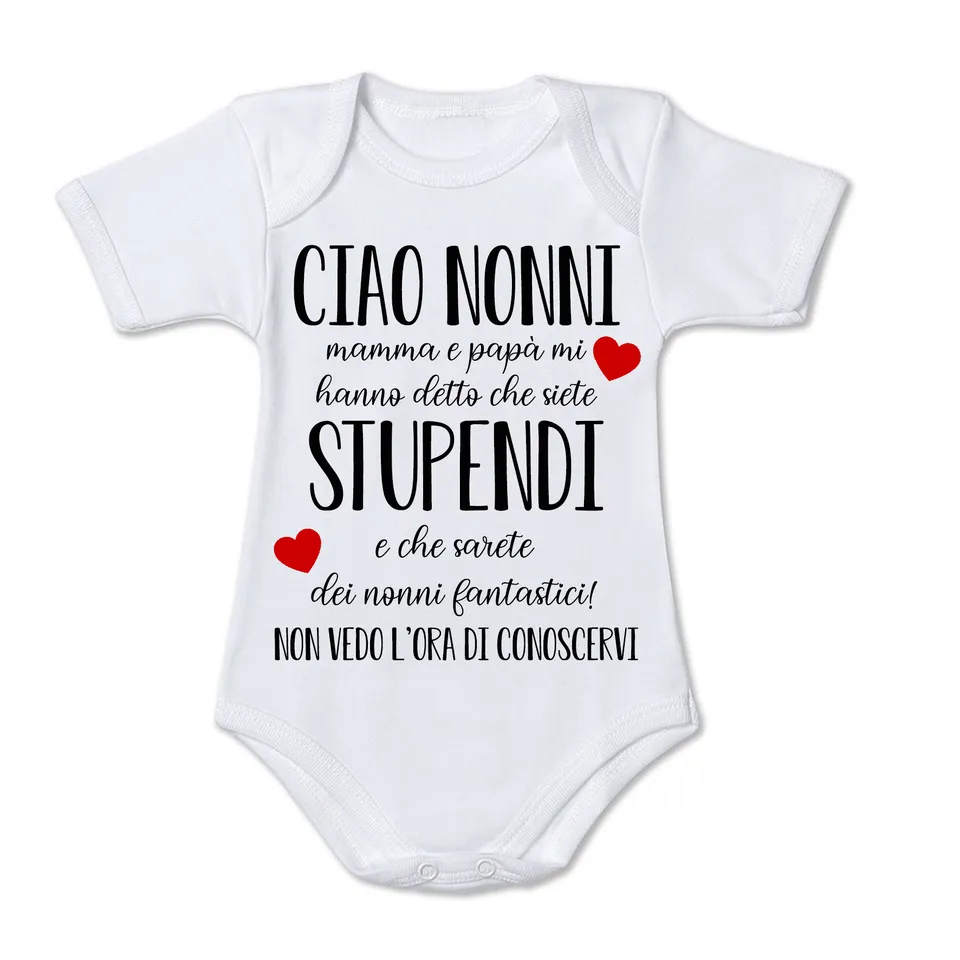 Mr. Gadgets Nonni body neonato cotone stampa sublimatica