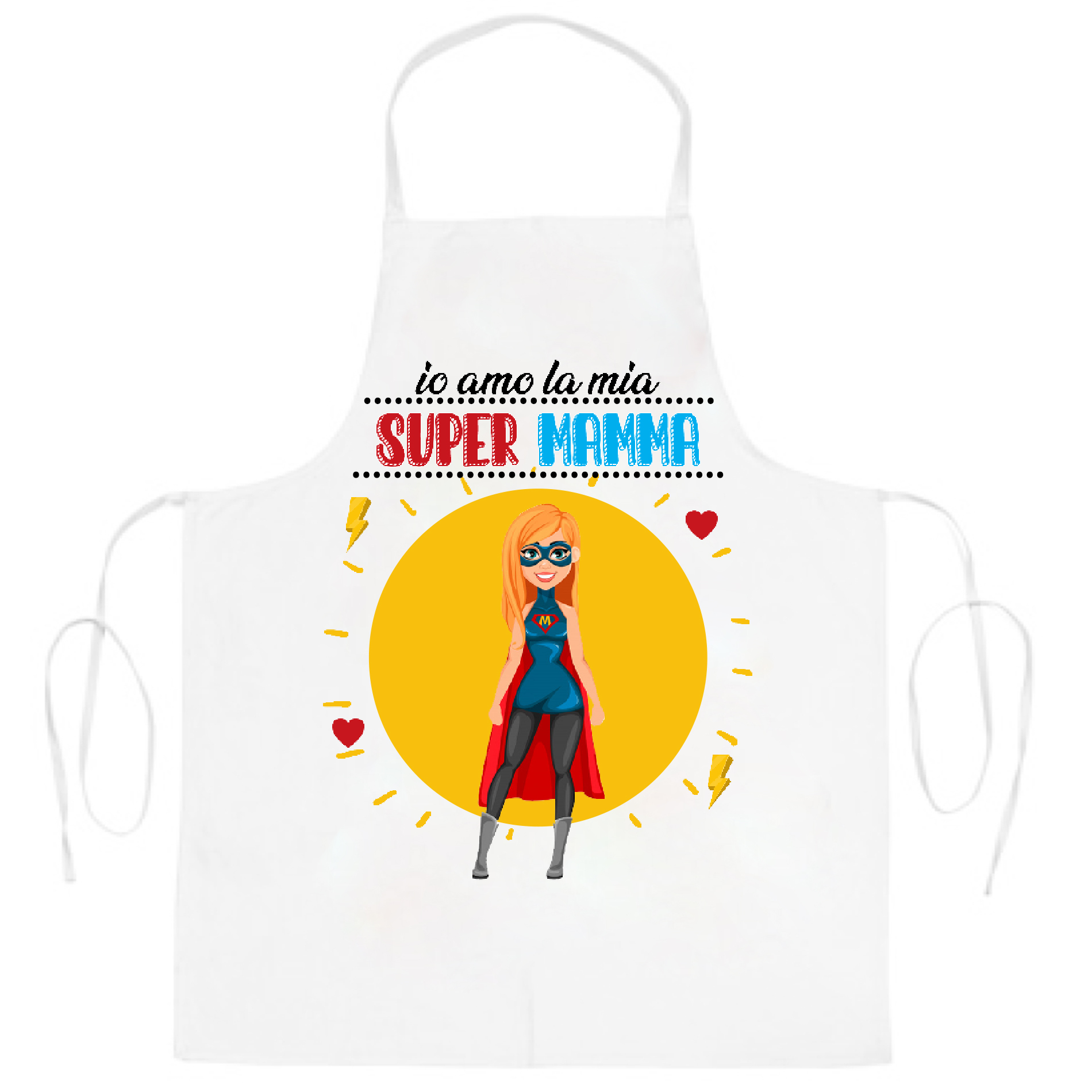 Mr. Gadgets Io Amo La Mia Super Mamma grembiule da cucina