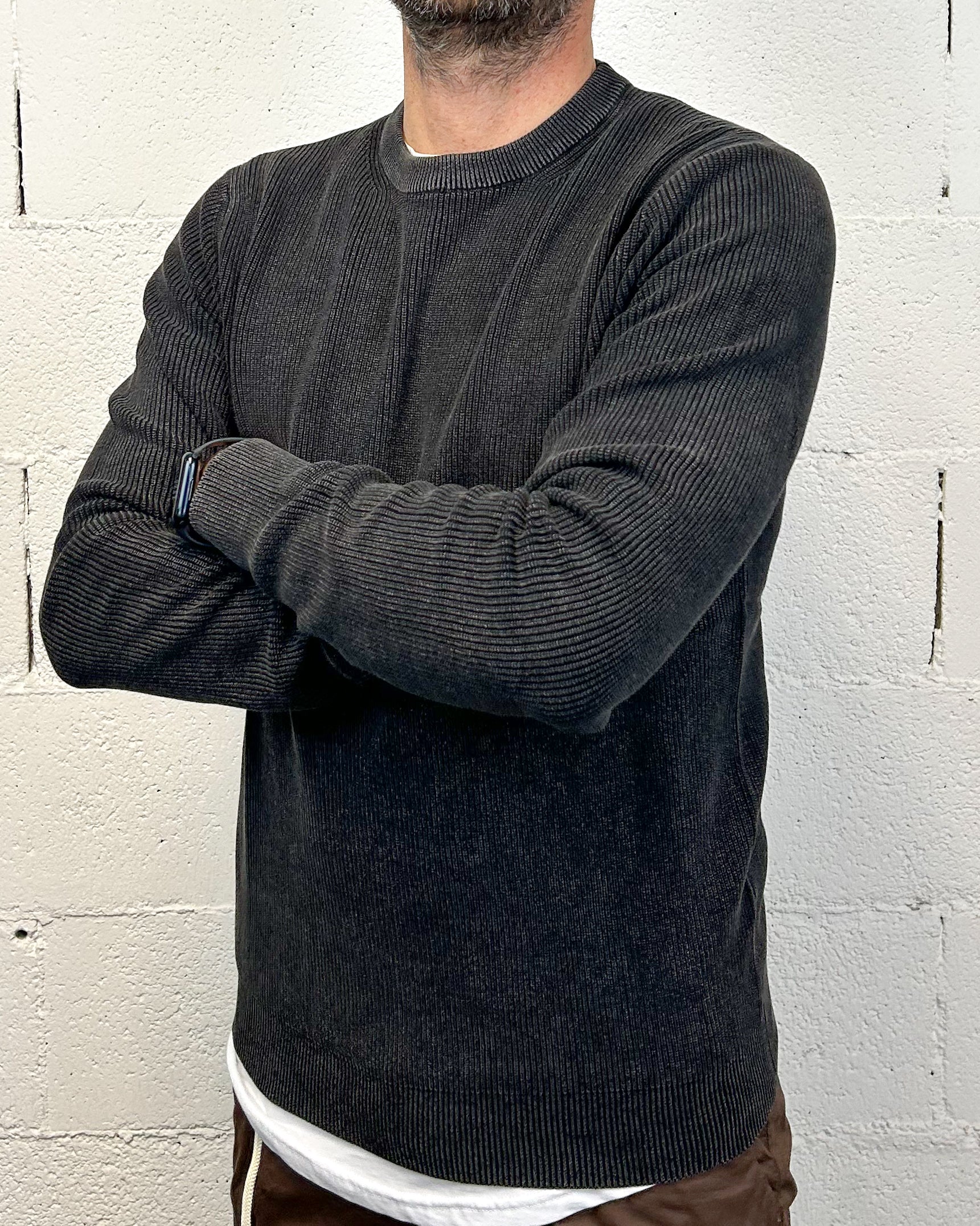 ONLYONE OVER-D Paricollo Costa pullover nero vestibilità regolare