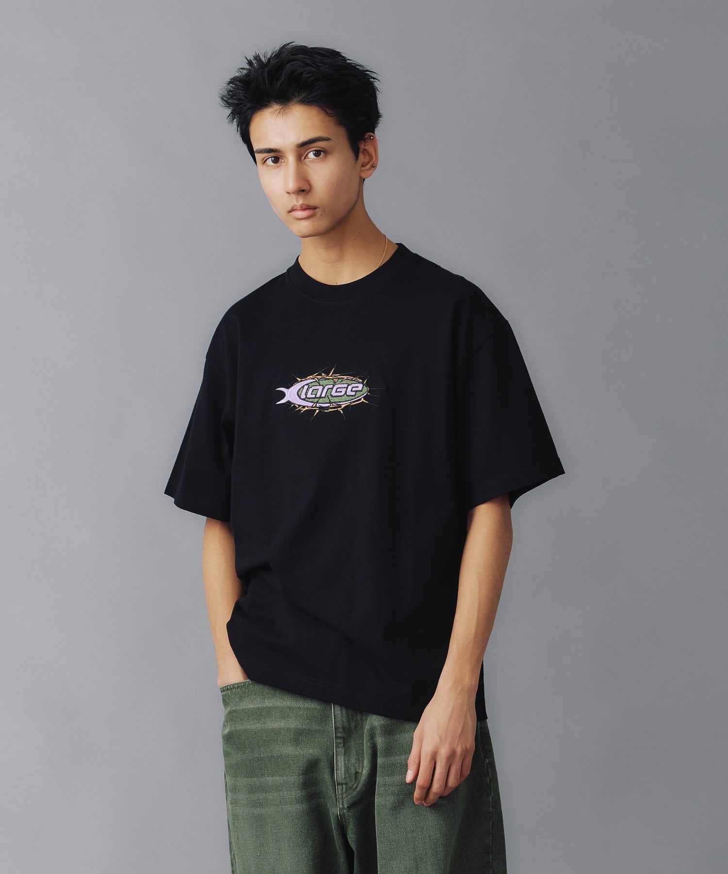 X-Large Barbed Wire Logo t-shirt maniche corte cotone