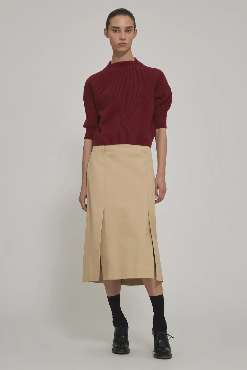 Sa Su Phi Armor maglione cashmere barca bordeaux