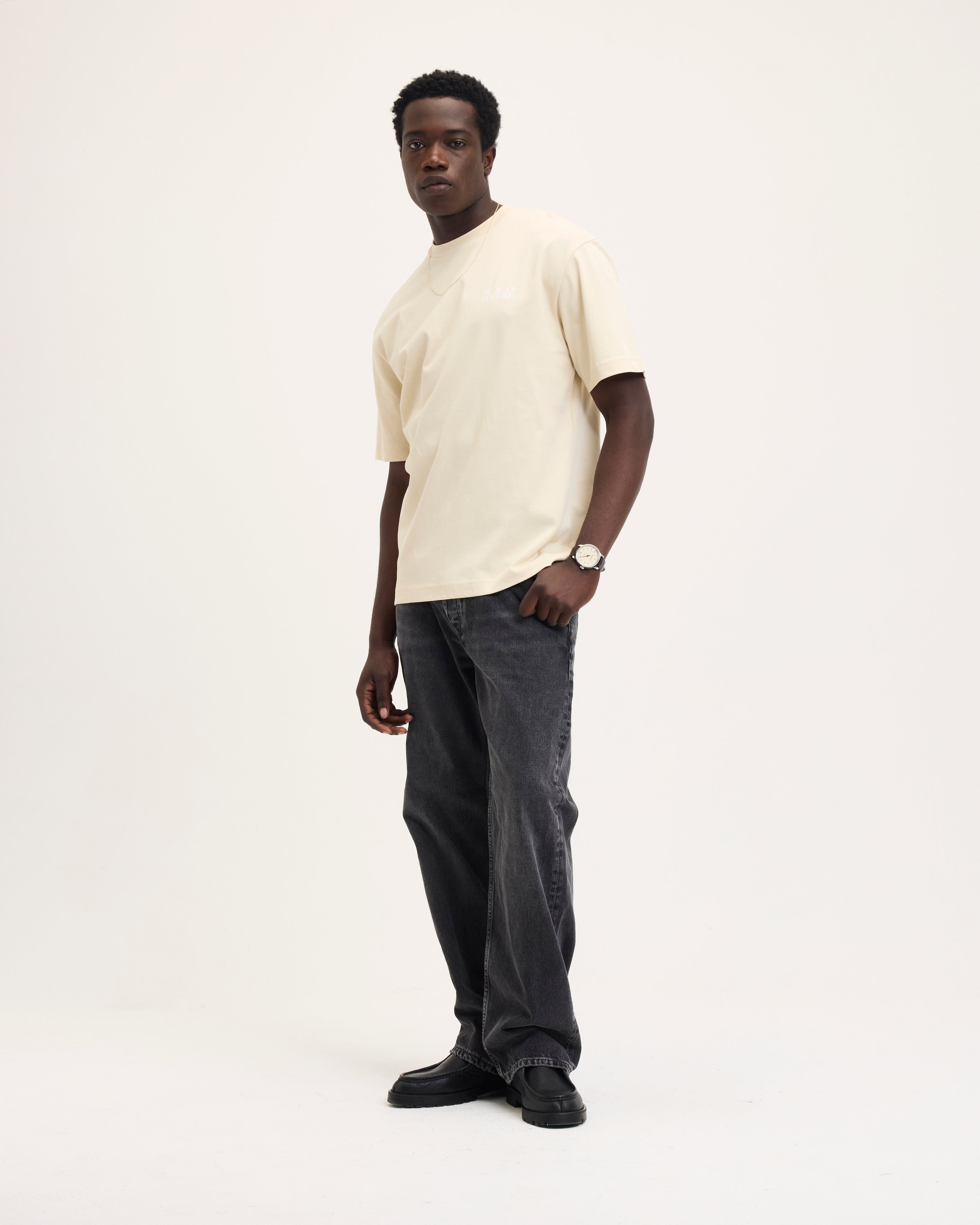 Goodpeople Tax Artwork Tee t-shirt cotone sabbia