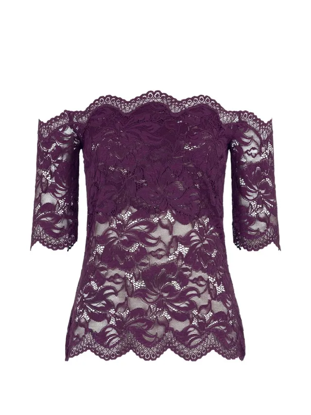 Rabanne 26AJT0697PA0170 Top Magenta Purple Donna