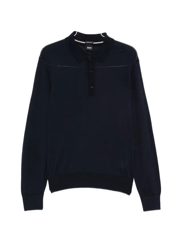 Boss 50565503 maglia blu scuro uomo