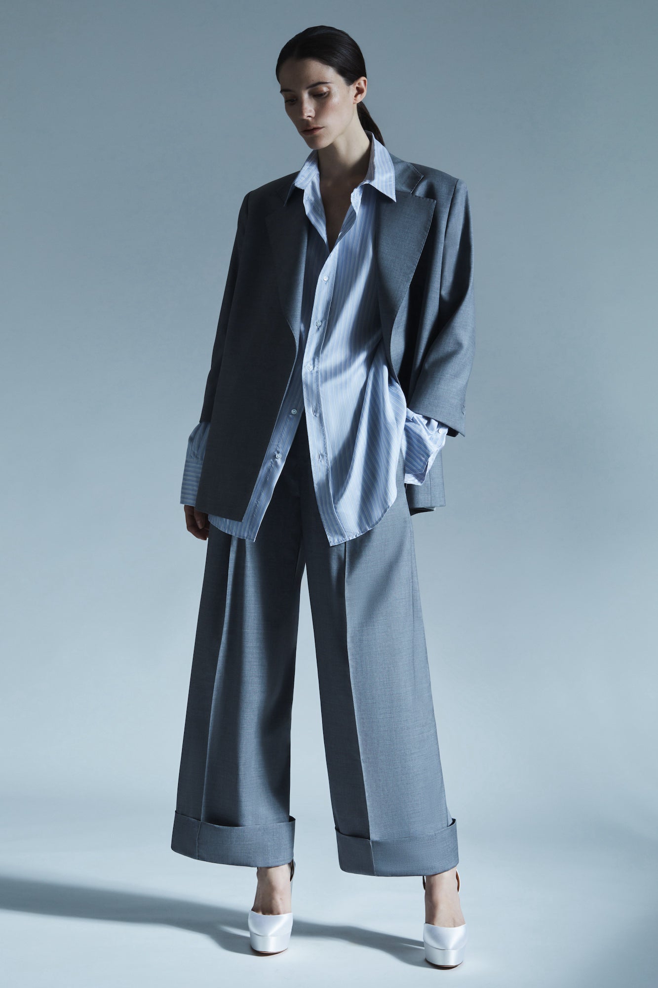 Sa Su Phi Boxy Benni blazer lana grigio