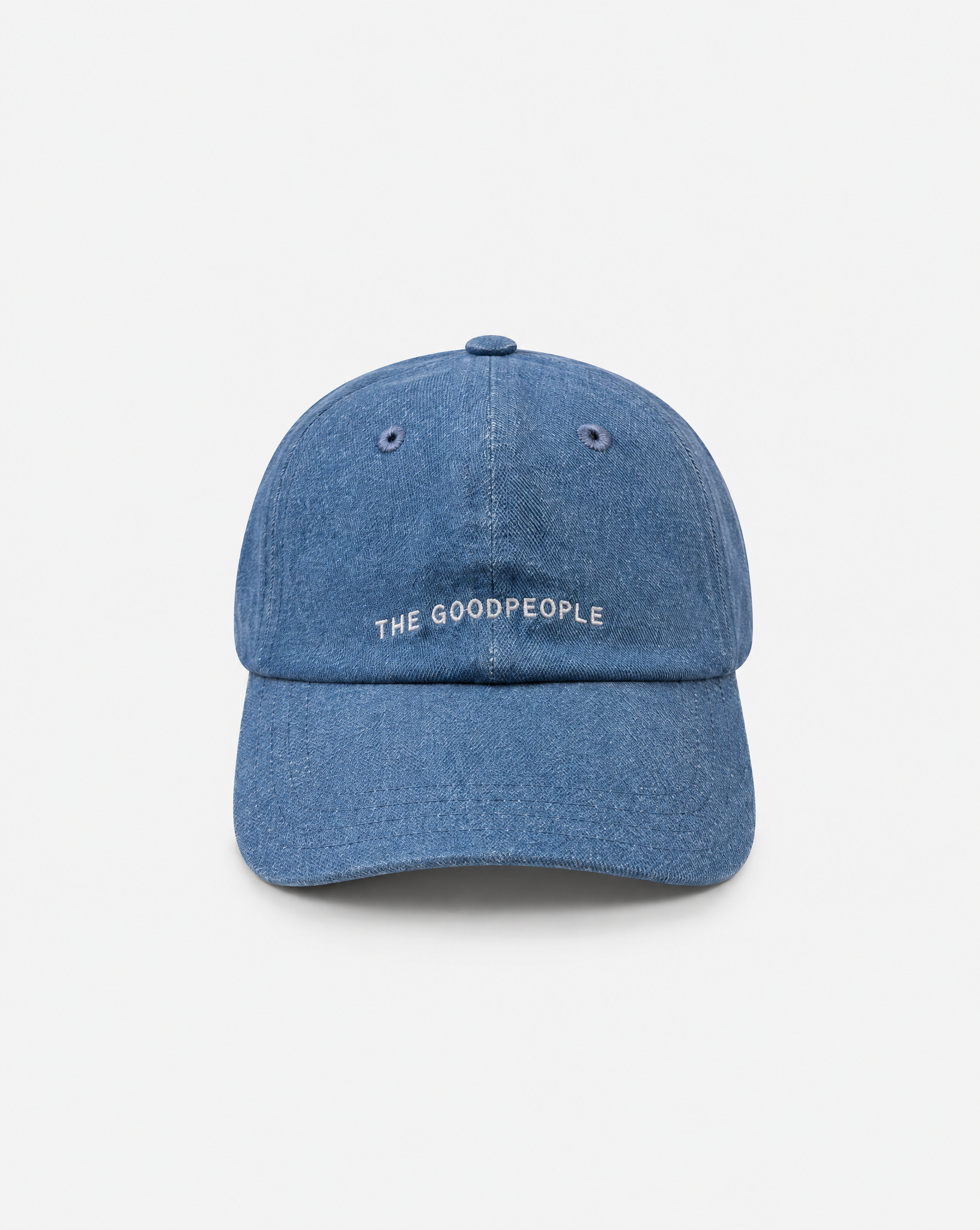 GOODPEOPLE Xcap cappello cinque pannelli denim blue