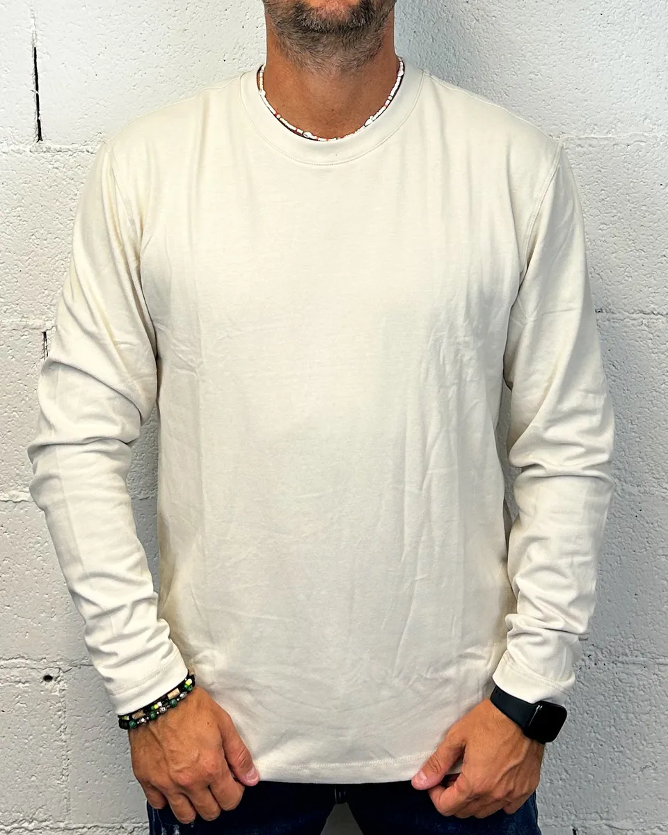 ONLYONE Gianni Lupo t-shirt manica lunga beige