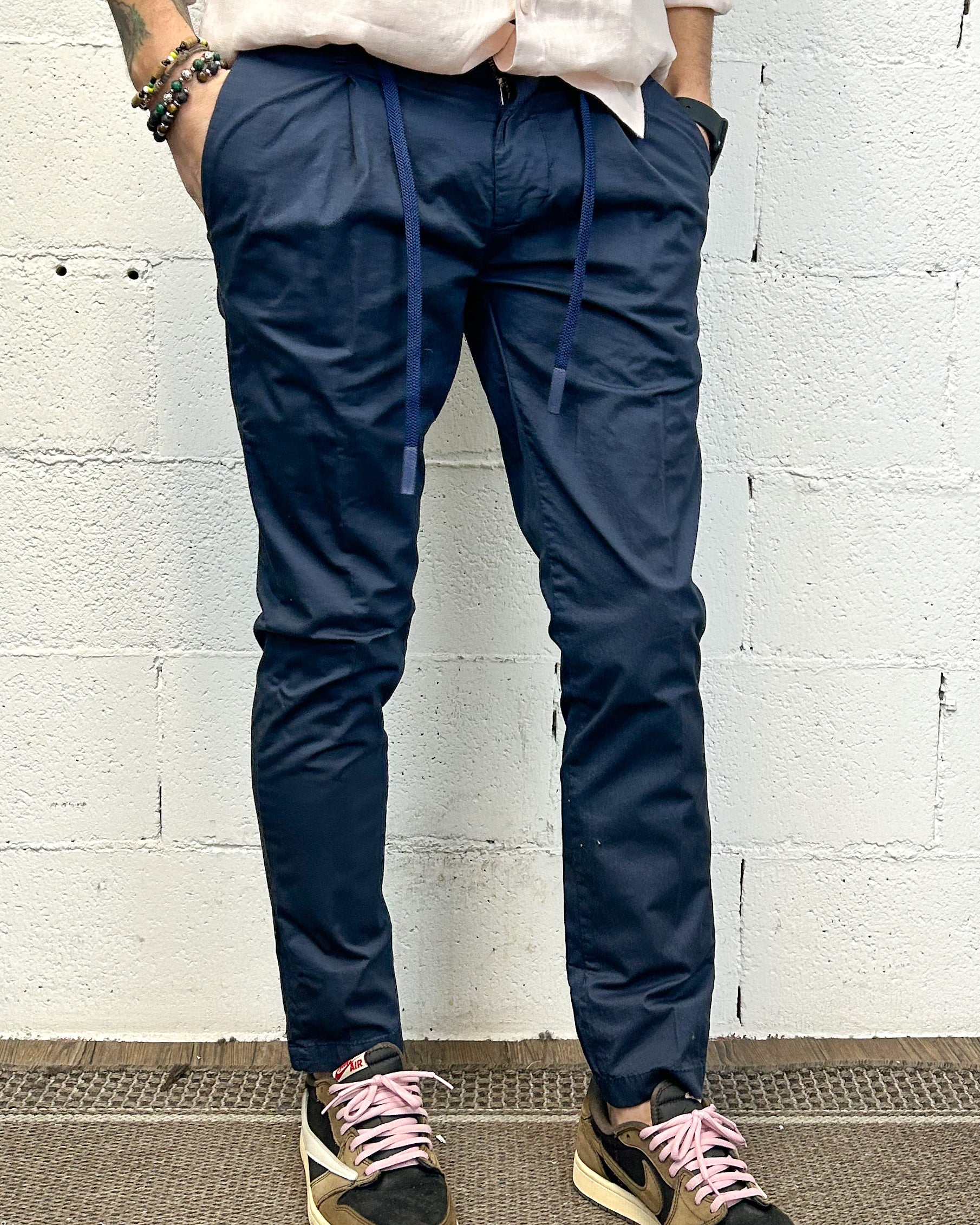 ONLYONE OVER-D Chino pantamolla pantalone blu regular