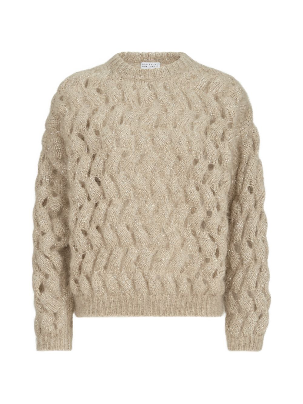 Brunello Cucinelli MNT347520 maglia beige donna