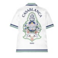 Casablanca M-PF26-SH-003-01 Hotel Emblem Camicia Bianca