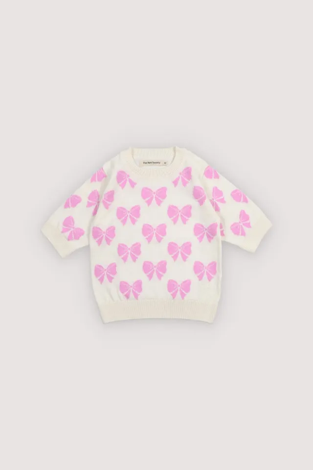 THE NEW SOCIETY Pinpilin shorts bimba rosa fiocchi cotone