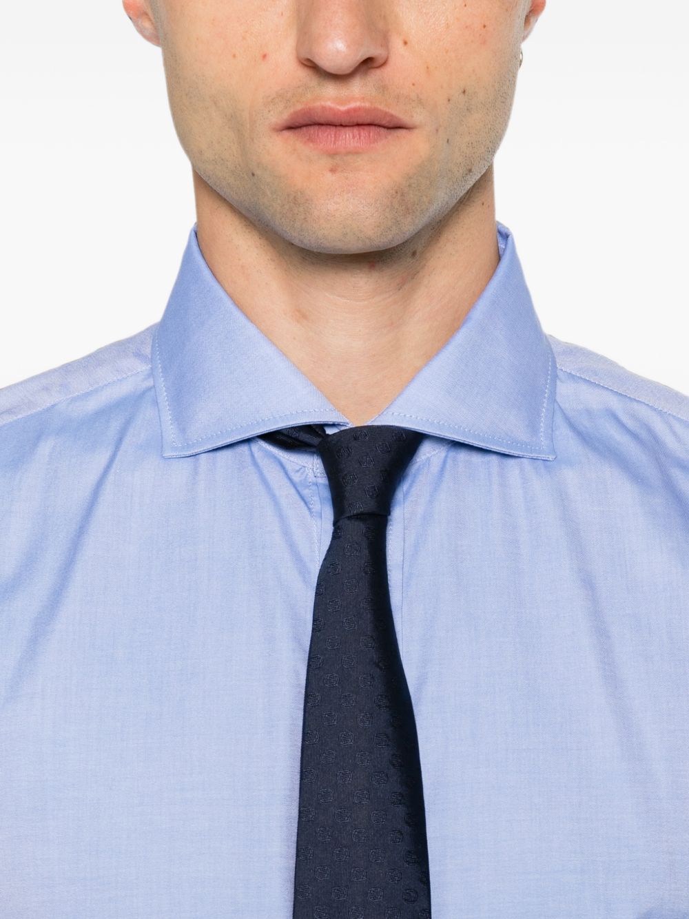 Brunello Cucinelli MBUC40627 camicia azzurro scuro