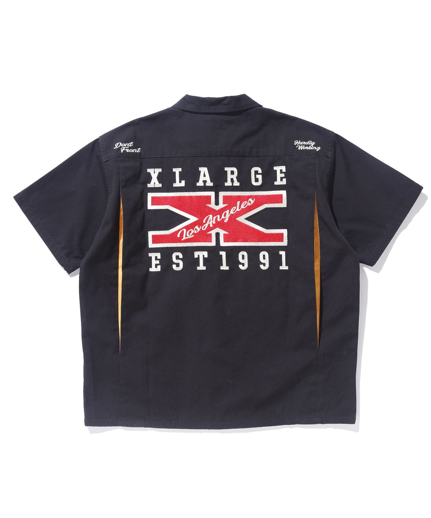 X-Large X Logo camicia nera manica corta