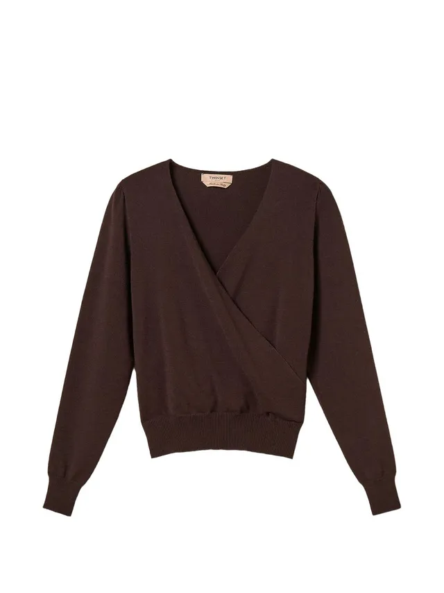 Twinset 262TT3331 maglia marrone coffee