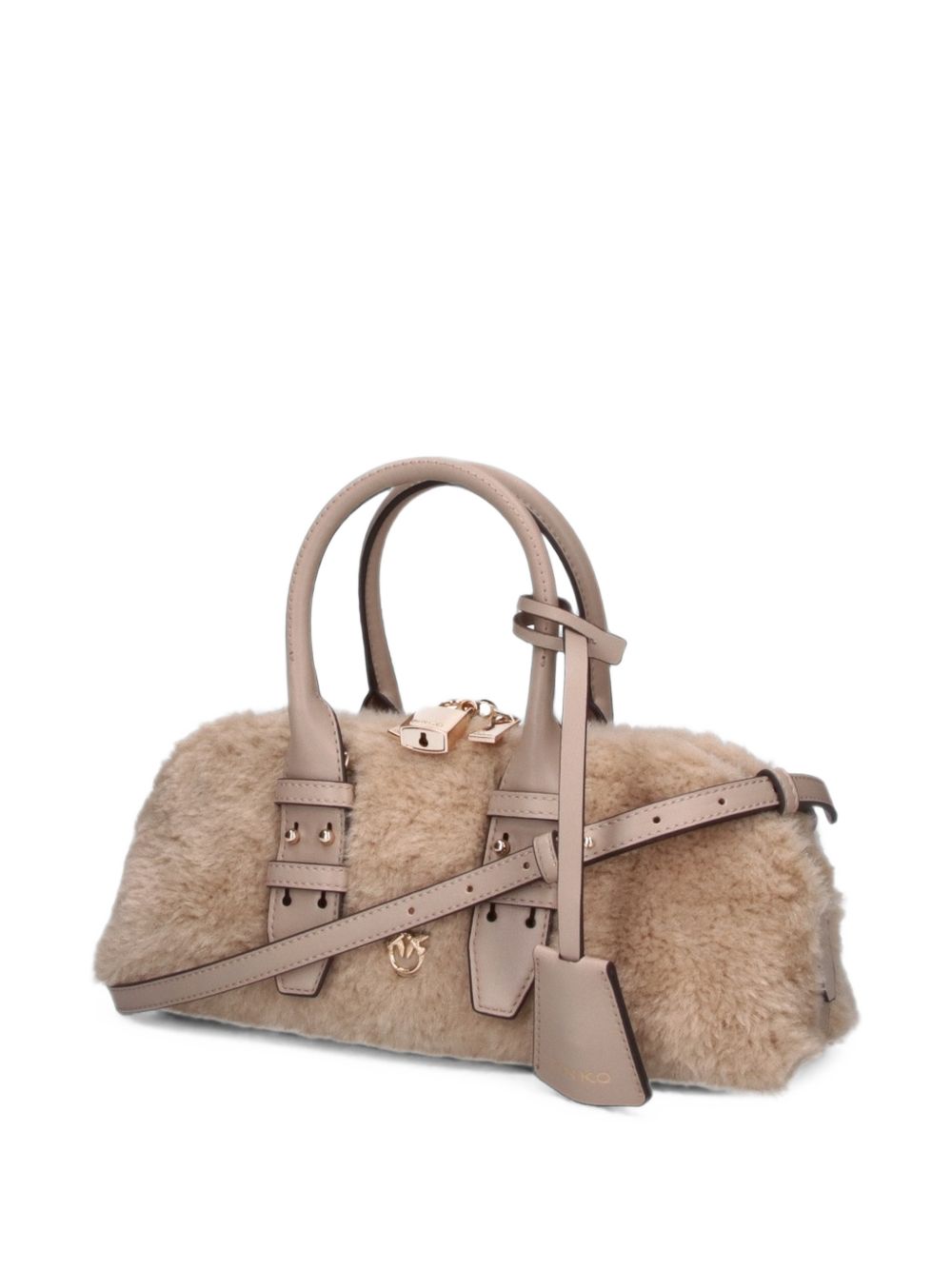 Pinko 105334 A3O9C97Y borsa a mano grigio tortora