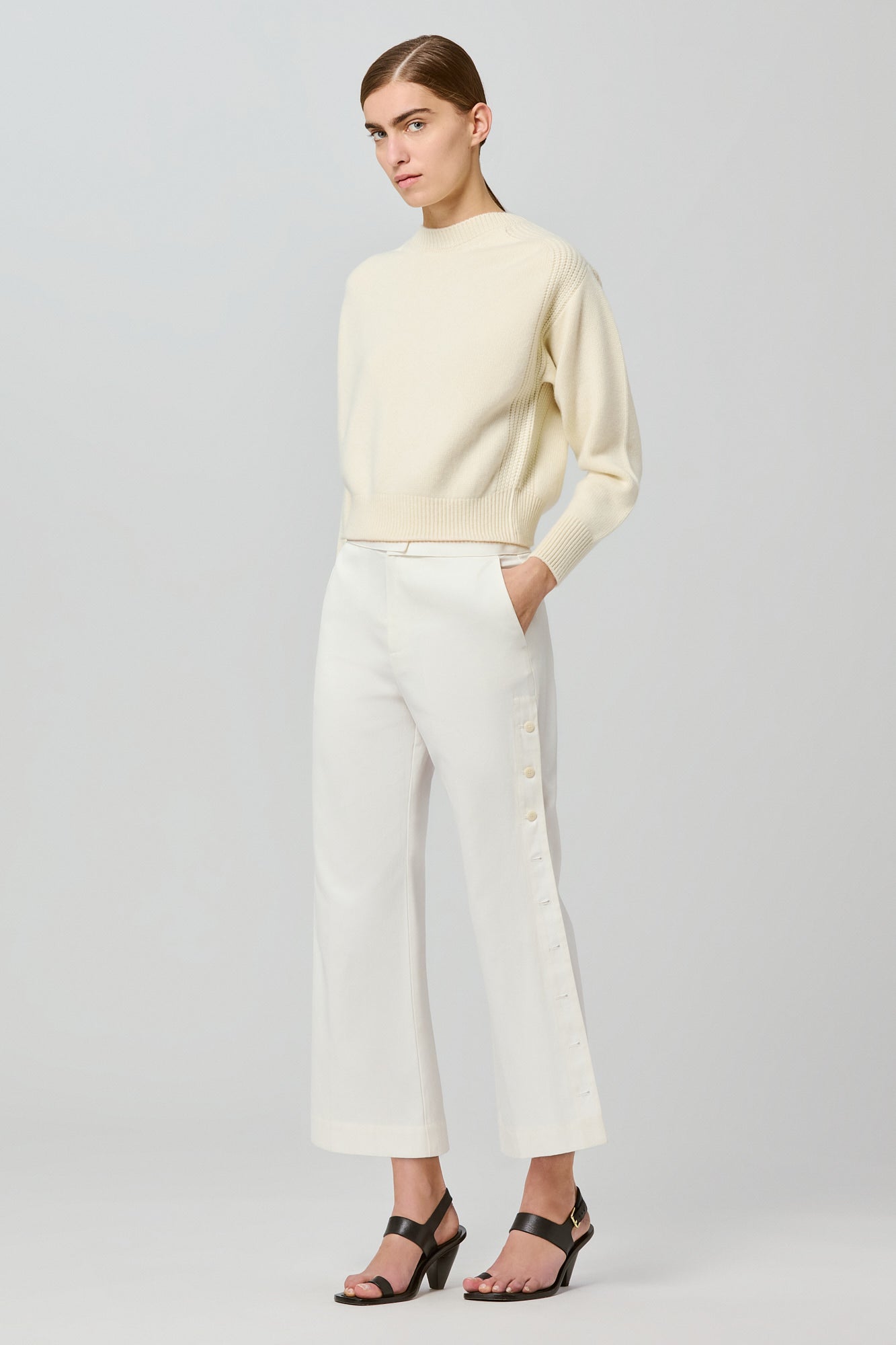 Sa Su Phi maglione girocollo cashmere avorio