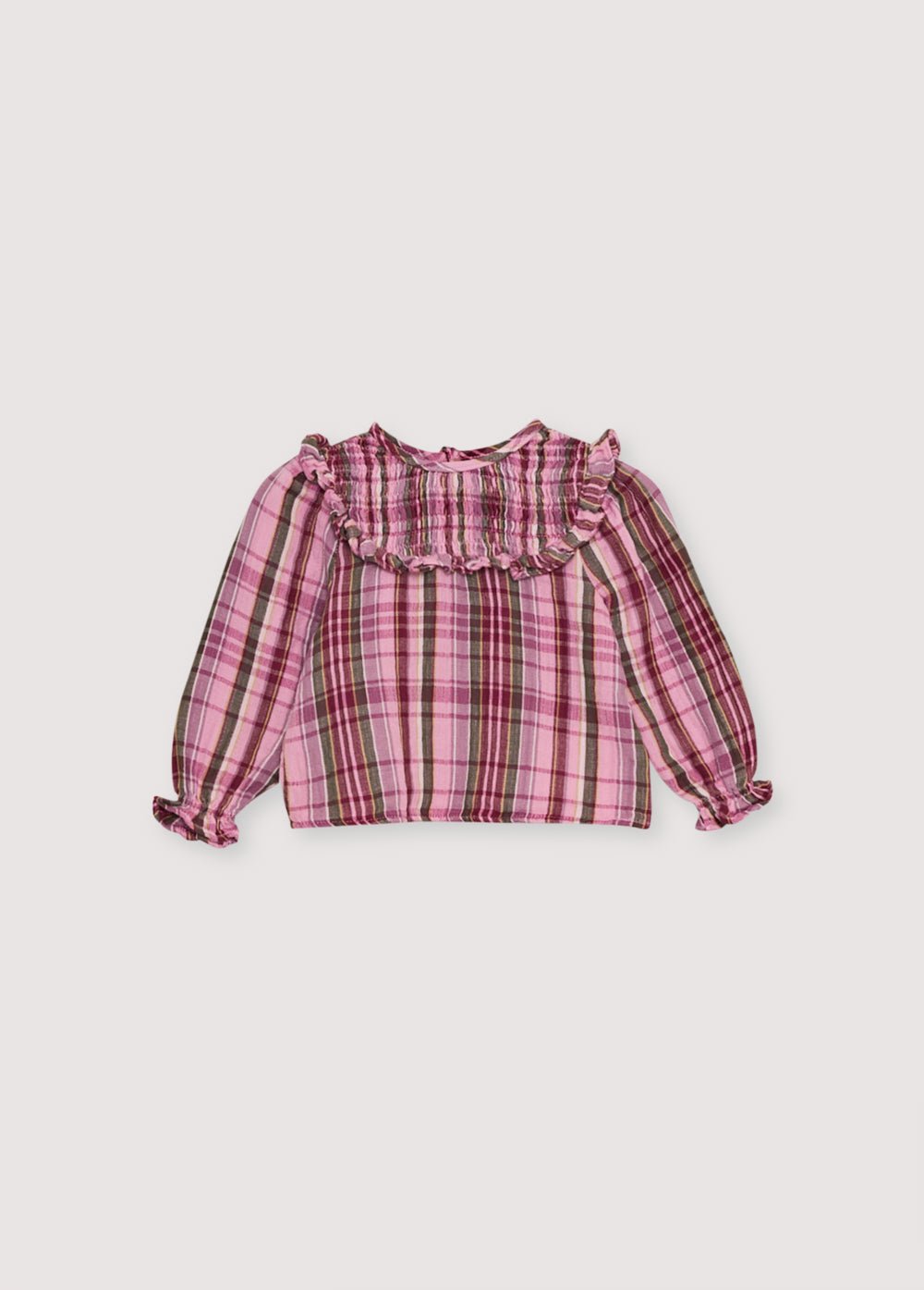 The New Society Adriana blusa quadri cotone 6 mesi