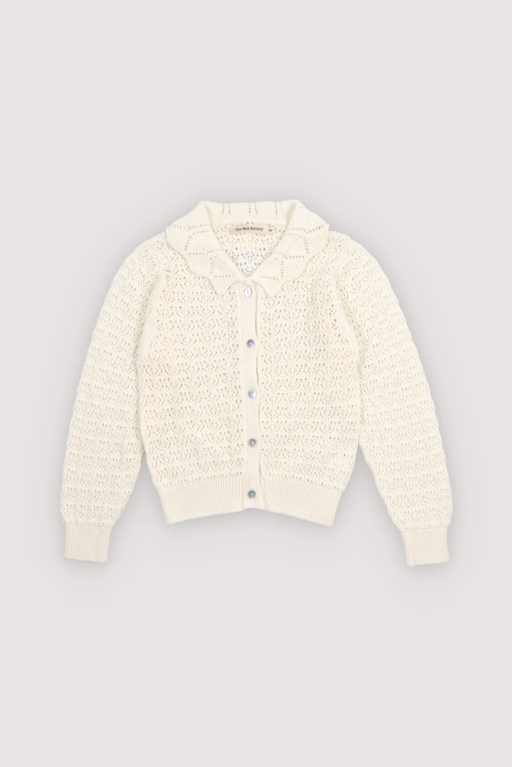 The New Society Rompi cardigan bambino Ecru 6y