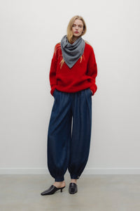 The New Society Cozy Jumper maglione mohair rosso