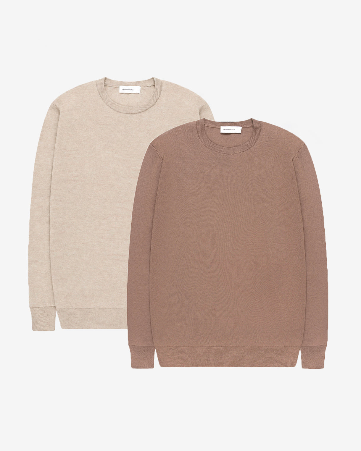 GOODPEOPLE Essential Merino Duo maglione lana merino 2 pezzi