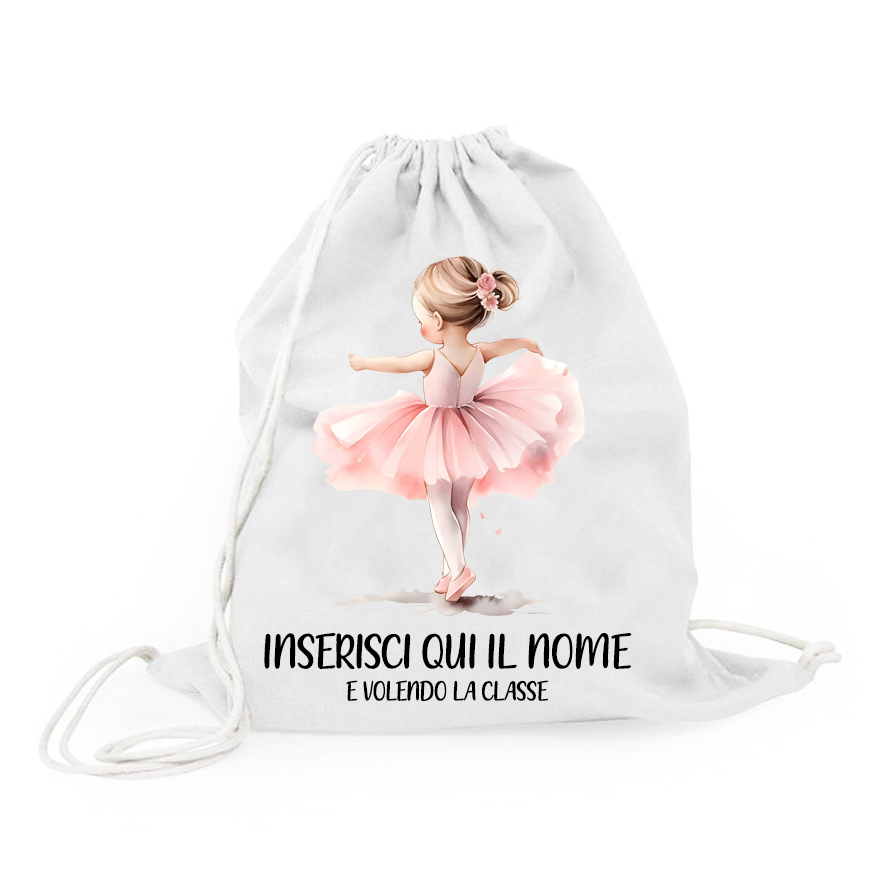 Mr. Gadgets Ballerina sacchetta cotone 38x42 cm