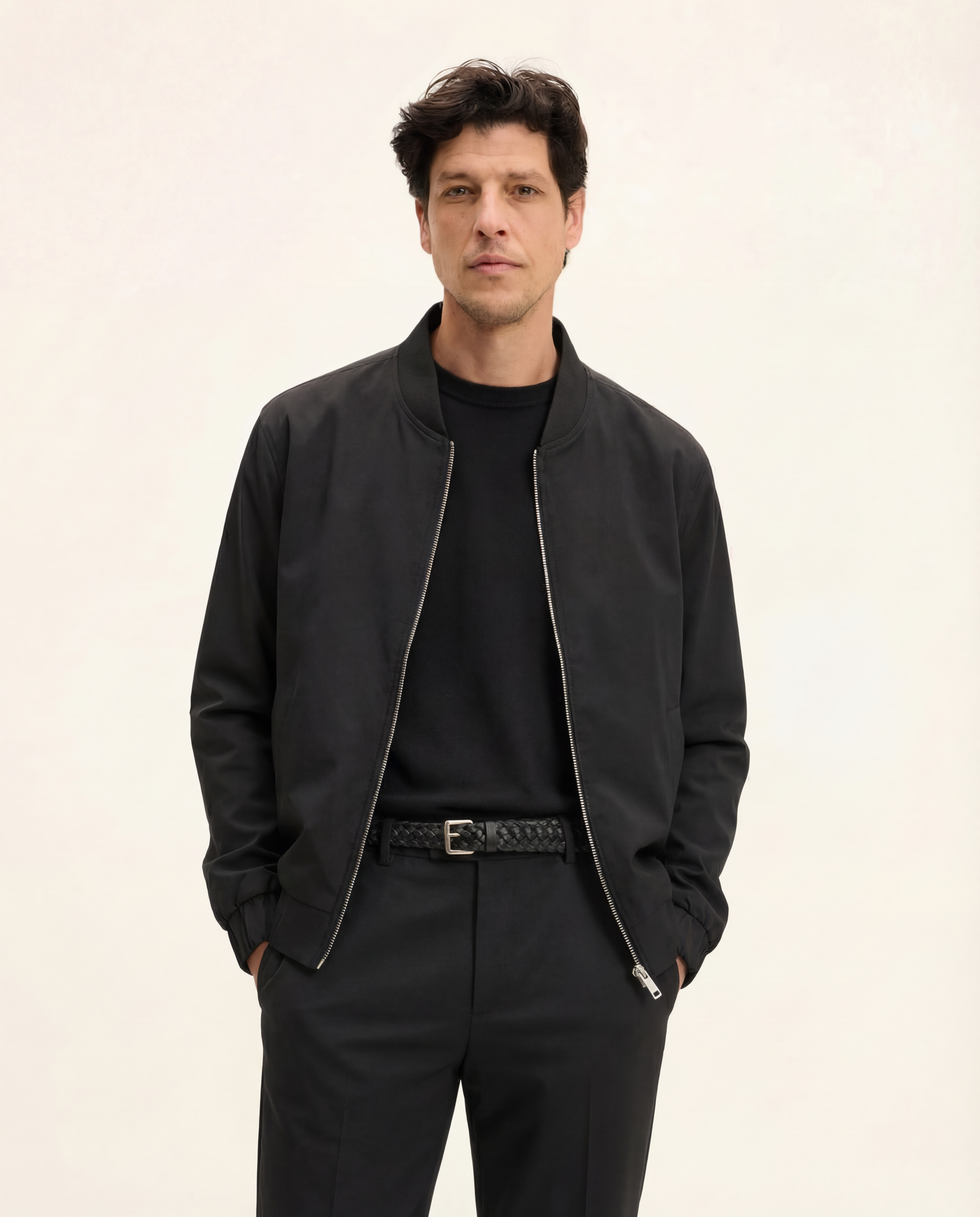 Goodpeople Jako giacca bomber nera cotone