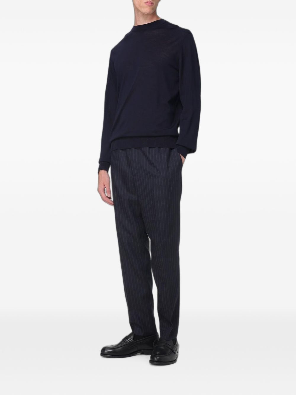 Golden Goose GMP00947 maglia uomo blu navy