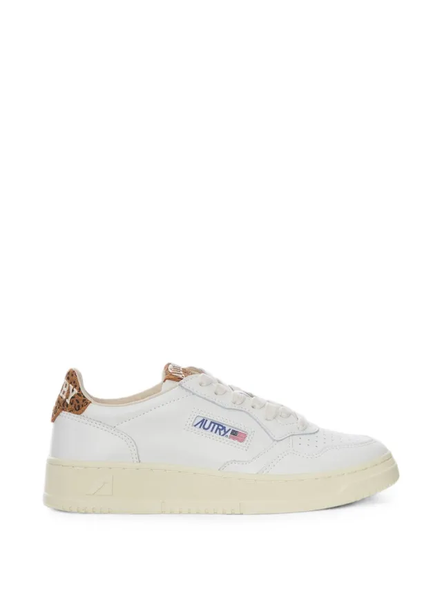 Autry AULW sneakers donna bianco leopardato