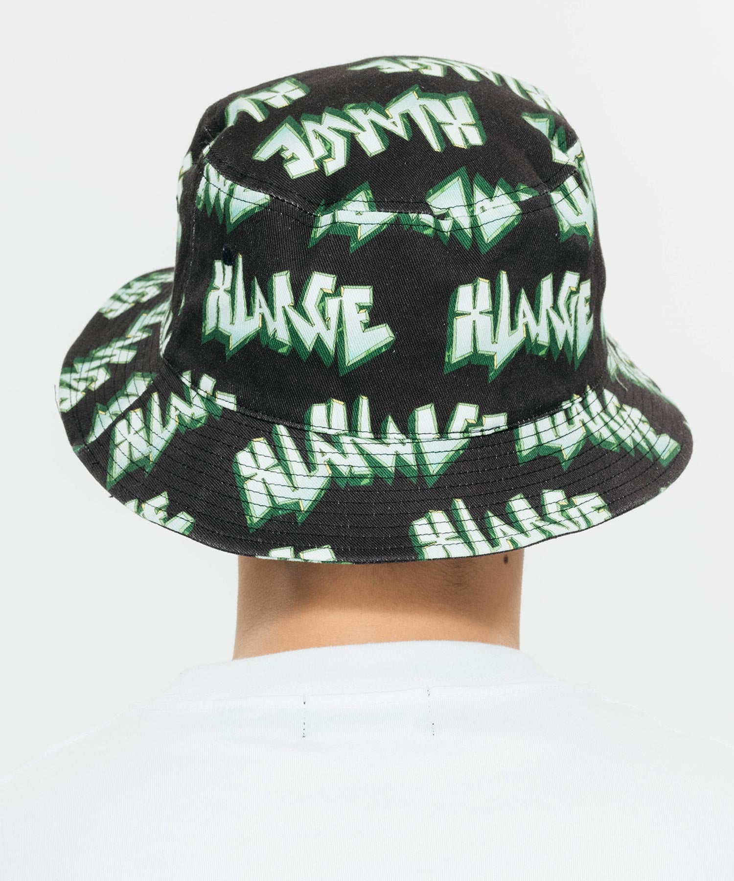X-Large Polygon Logo cappello bucket bianco cotone