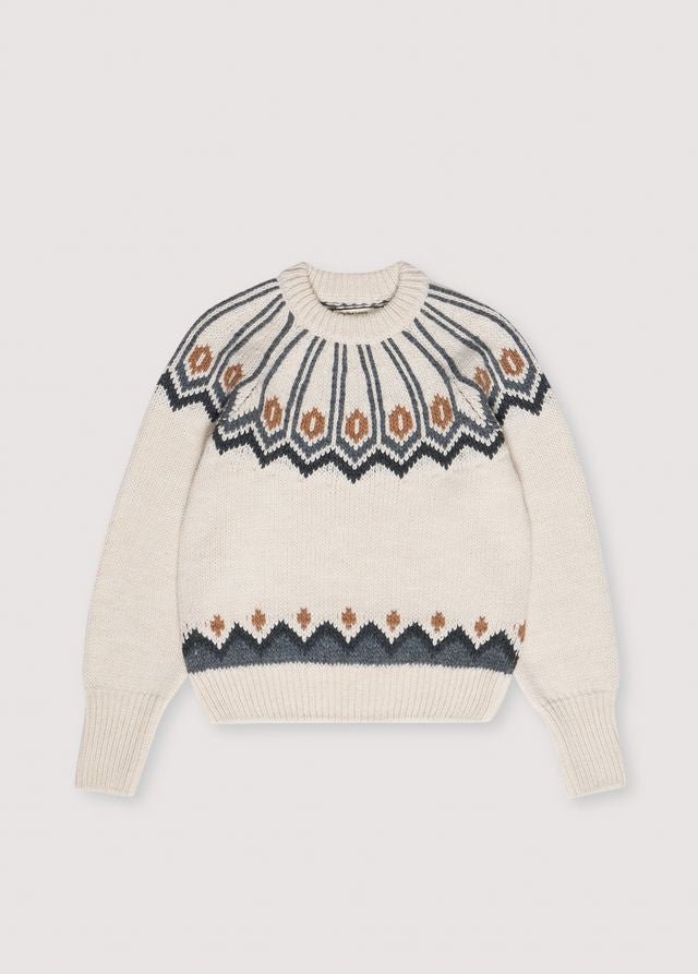 The New Society Davos maglione donna jacquard lana