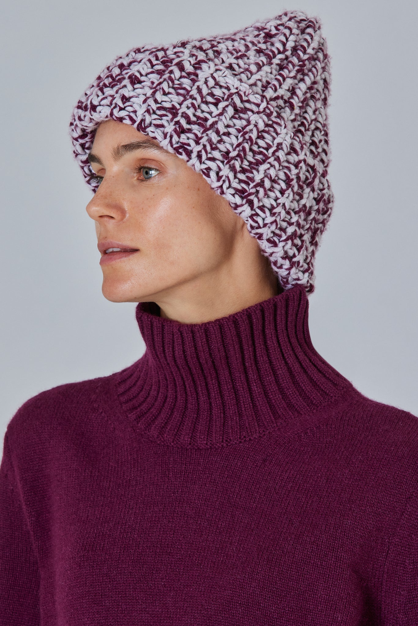 Sa Su Phi Chunky Beanie in Cashmere a Coste