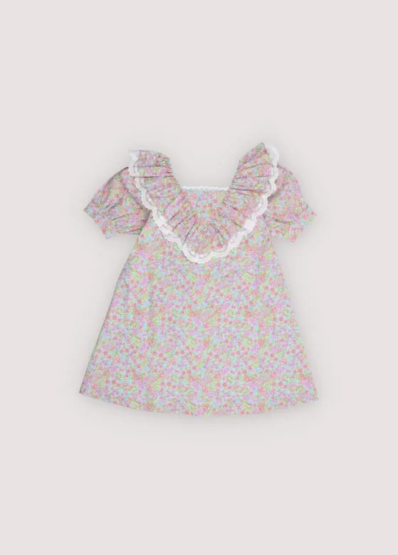 The New Society Rose Dress vestito bambina rose print 6 anni