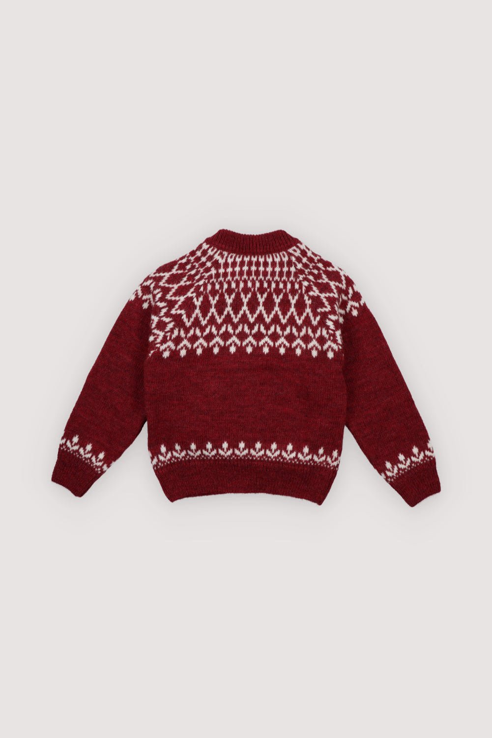 The New Society Wendy Plum Fantasy cardigan bambina prugna alpaca