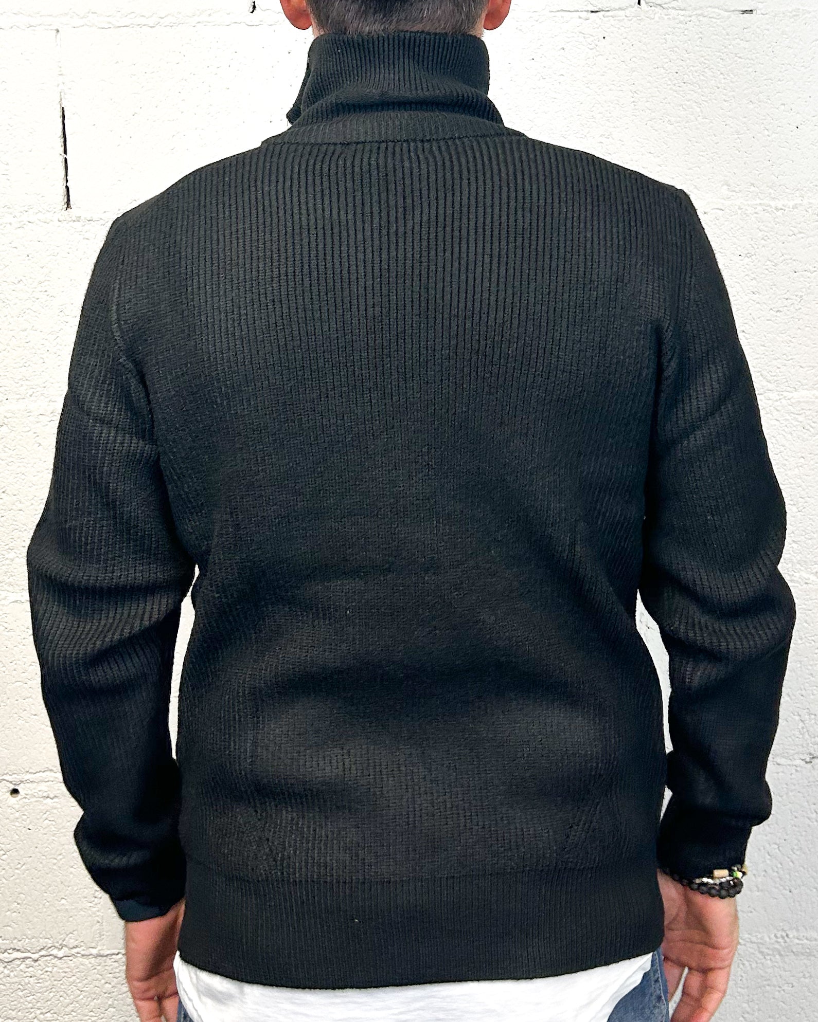 Gianni Lupo felpa con zip nera