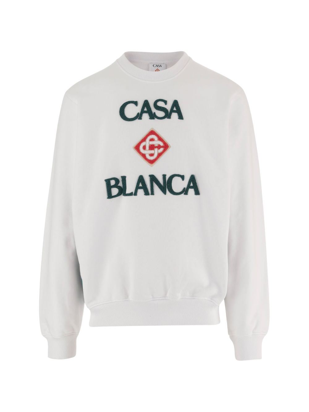 Casablanca M-PF26-JTP-293-03 felpa white uomo