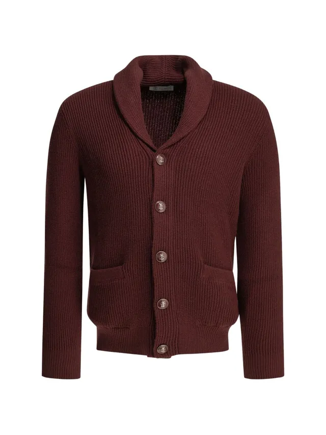 Brunello Cucinelli MNI709706 cardigan borgogna