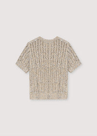 The New Society Cassia maglia donna Silver maniche corte