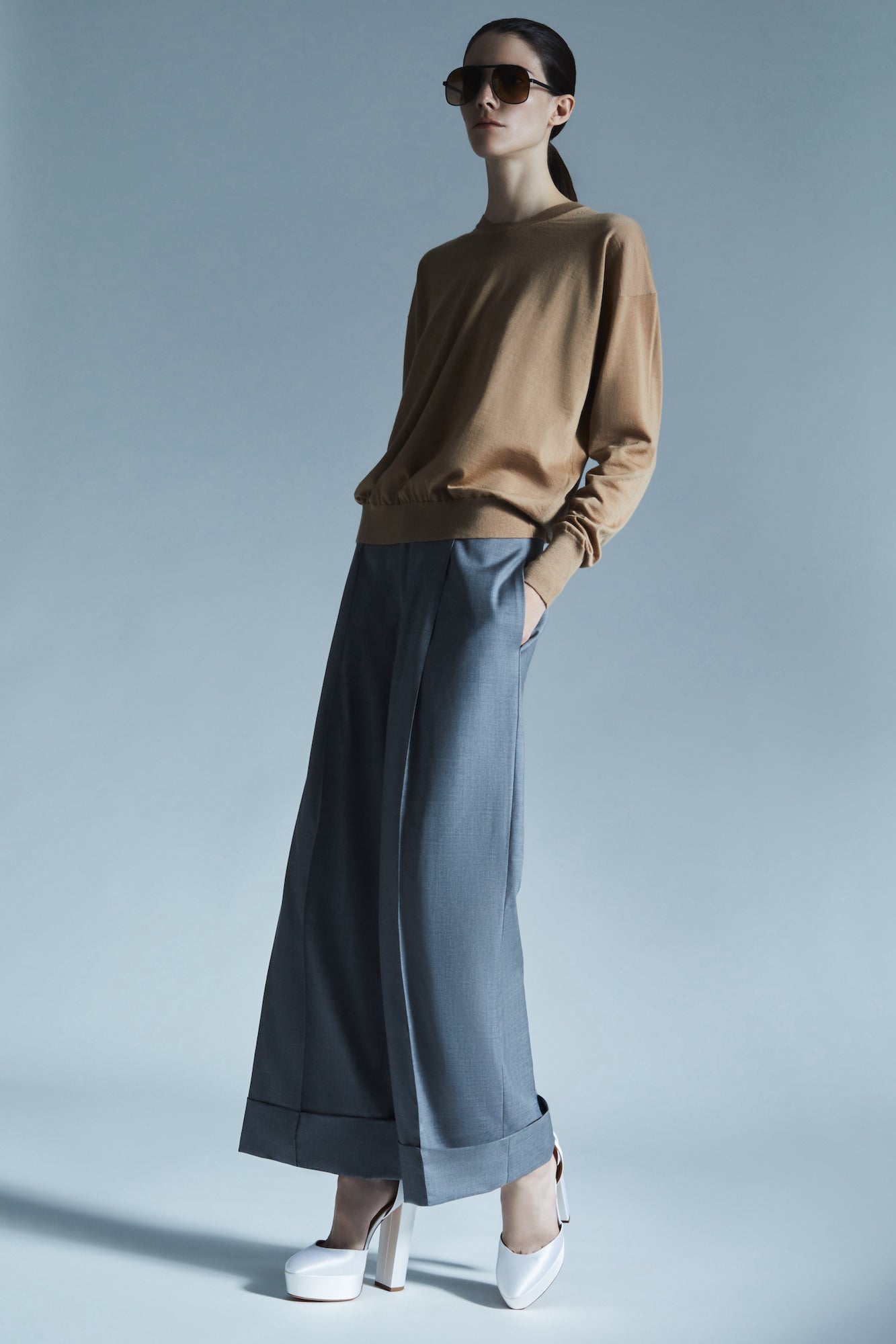 Sa Su Phi maglione cashmere girocollo cammello
