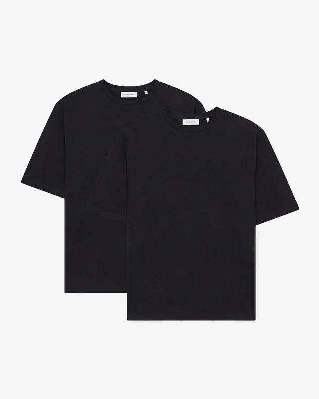 GOODPEOPLE Ted t-shirt nera 2 pezzi cotone elasticizzato