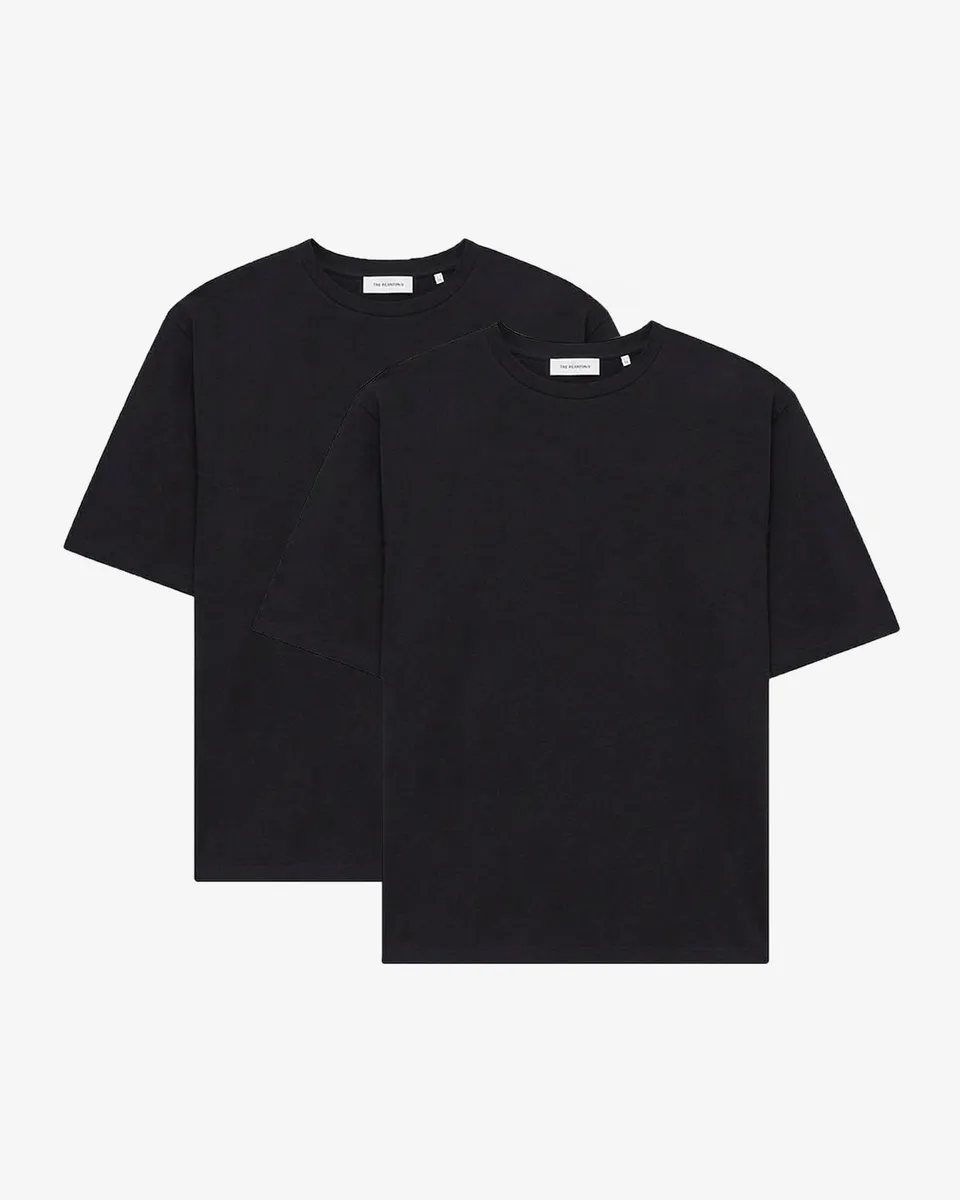GOODPEOPLE Ted t-shirt nera 2 pezzi cotone elasticizzato