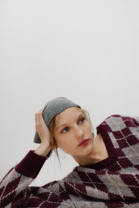 The New Society Dune maglione donna in mohair scollo a V